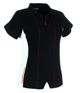 Galvin Green Ladies Jill Shirt Black/White/Chilli Red