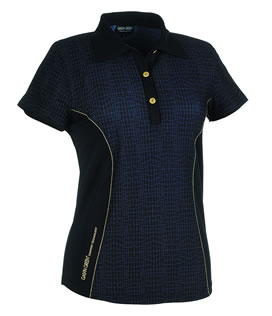 Galvin Green Ladies Jiselle Shirt Black/Gunmetal/Gold