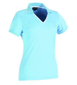 Galvin Green Ladies Jocelyn Shirt Crystal Blue/White