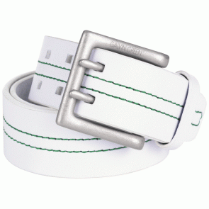 Galvin Green Wilson Leather Belt White/Green 2009