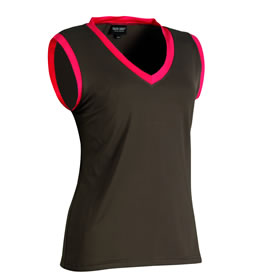 galvin green Womens Jayda Tank Top Chocolate/Raspberry
