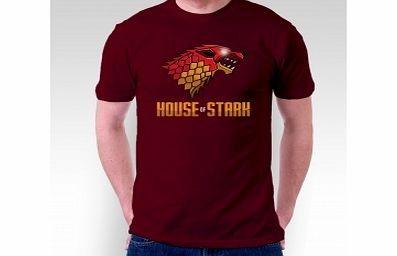 GAME of Thrones House of Stark Burgundy T-Shirt