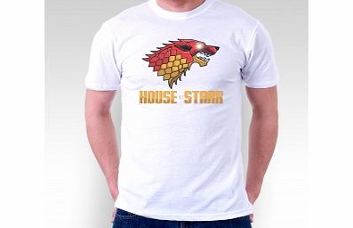 GAME of Thrones House of Stark White T-Shirt