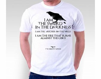 of Thrones Nights Watch Quote White T-Shirt