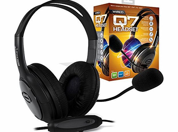 GAMEKRAFT  Q7 Headset for Xbox 360 / PS4 / PC / MAC