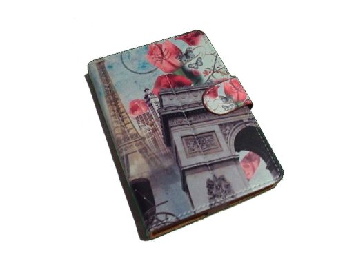 Paris & USA Pattern PU Flip Travel Carry Case Book Cover for Google Nexus 7