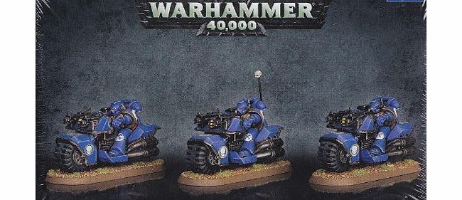 Games Workshop Warhammer 40,000 Space Marine Bike Squad (3 figures, 2013)