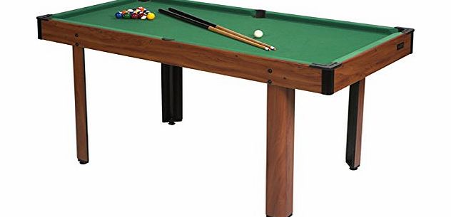 Yale Pool Table - Brown/Green, 152X72X76 Cm