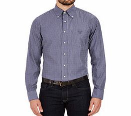 Gant Blue and white striped cotton shirt
