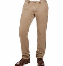Gant Brown narrow-fit pure cotton chinos