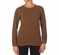 Gant Brown wool blend knitted jumper