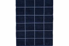 Col. Window blue cotton face towel