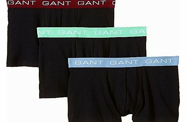 Gant Mens 3-Pack Trunk Ctn Str Essentials Boxer Briefs, Black (Black 5), X-Large