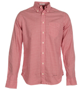 Gant Rugger Gant Moes Poplin Red Gingham Shirt