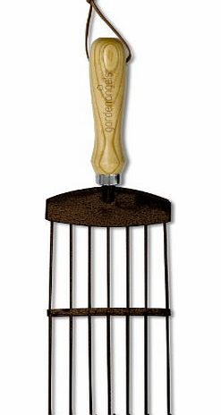 Garden Angels Garden Angel carbon steel garden hand lawn moss rake.