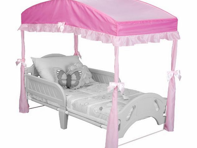 Garden at Home Delta Childrens Girls Canopy for Toddler Bed, Pink, Garden, Lawn, Maintenance