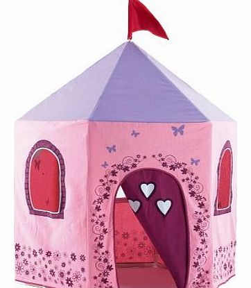 Garden Games Childrens Cotton Canvas Princess Play Tent with Wooden Frame for Indoors 