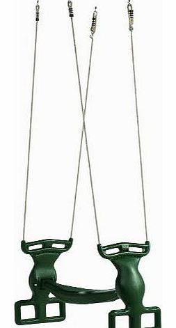 Garden Games Limited Rocket Rider Duo Swing Seat with natural feel Poly Hemp Ropes.