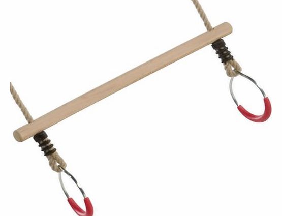 Garden Games Trapeze Bar with Gym Ring Swing Attachment