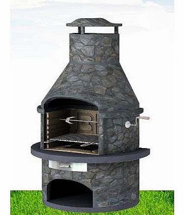 Garden Secrets Rondo Dark Slate - Masonry BBQ Grill