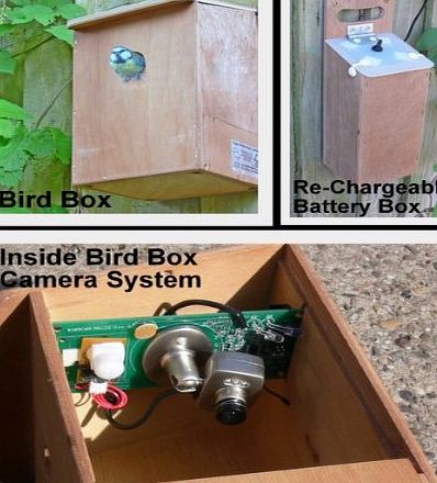 Garden Secrets Wireless Bird Nest Box Camera with rechargeable Battery Box