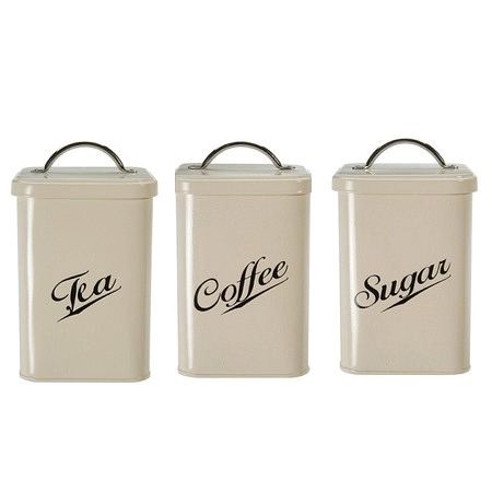 Garden Trading Streamline Tea Coffee and Sugar Canisters
