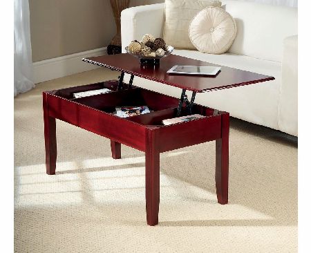 Gardens and Homes Direct Bravo Mahogany Finish Storage Coffee Table