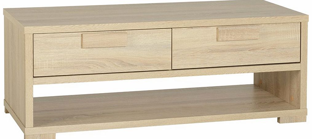 Gardens and Homes Direct Cambourne Oak Effect 2 Drawer Coffee Table