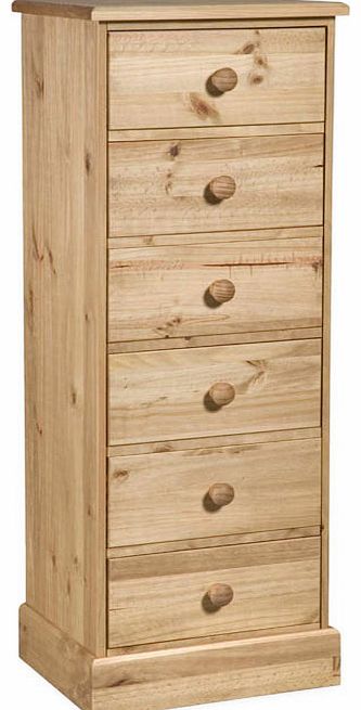 Classic Cotswold Solid Pine 6 Drawer Chest