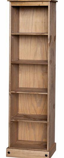 Gardens and Homes Direct Toluca Corona Pine Tall Open Bookcase