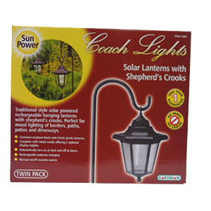 Coach Light Solar Lanterns with Shepherd