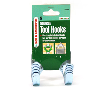 Gardman Double Tool Hooks x 5
