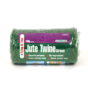 gardman Jute Twine. Green - 100g Spool