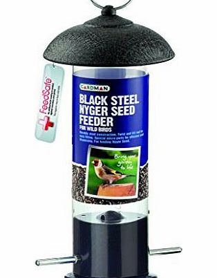 Gardman Steel Nyger Seed Feeder - Black