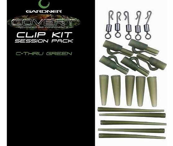 Gardner Tackle GARDNER COVERT CLIP KIT SESSION PACK BROWN