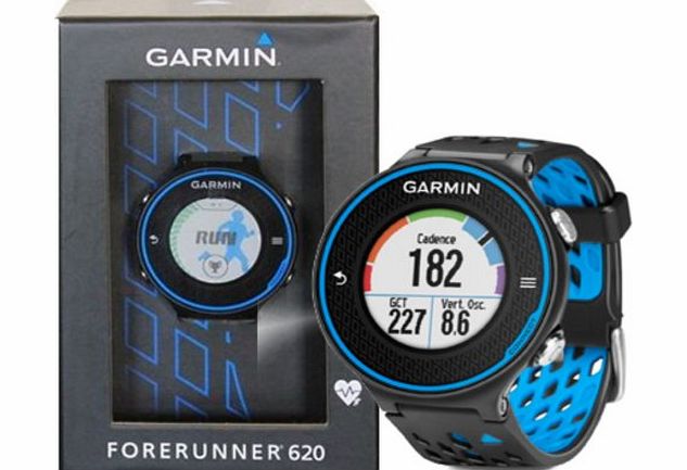 Garmin Brand New Garmin Forerunner 620 GPS Sports Running Smart Watch with HRM STRAP - Blue/Black