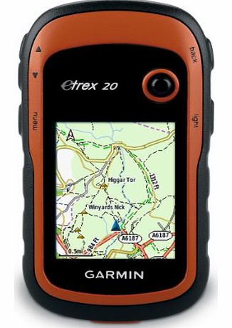 eTrex 20 Handheld GPS with TOPO UK and Ireland Light Map