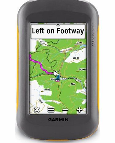 Garmin Montana 600 Handheld GPS with TOPO UK and Ireland Light Map