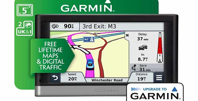 Garmin Nuvi 2508LMT-D 5 Inch UK Sat Nav with Case