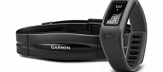 Vivofit Wireless Fitness Wrist Band and Activity Monitor with Heart Rate Monitor - Black