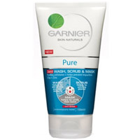 Garnier Pure 150ml 3in1 Wash Scrub and Mask