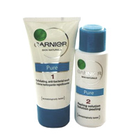 Garnier Pure Pure Purifying Peel Kit (AntiBact Wash