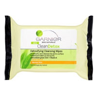 Garnier Skin Naturals - Clean Detox Cleansing Wipes x 25