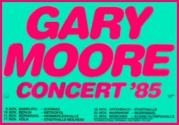 MOORE Concert 1985 Music Poster
