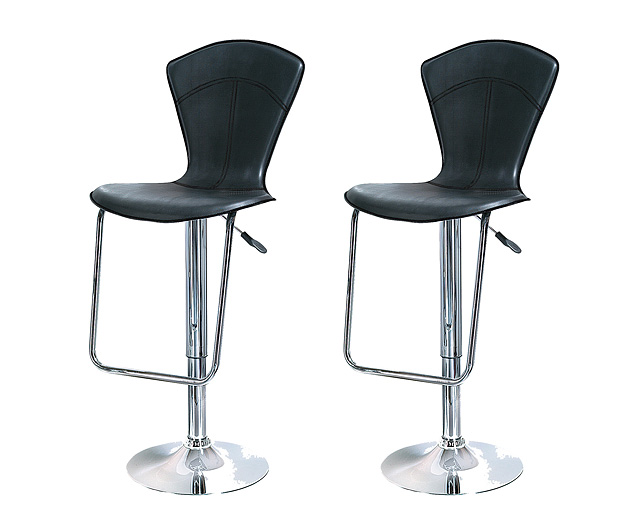 Gas Lift Chair, Black, Pair