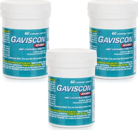 Gaviscon, 2102[^]0106399 Advance Mint - 120 Chewable Tablets
