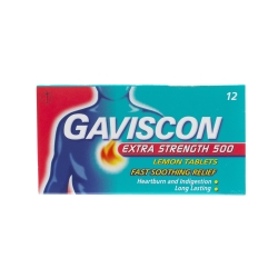gaviscon Extra Strength Lemon Tablets