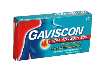 gaviscon Extra Strength Tablets Lemon 12