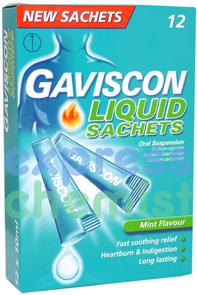 Gaviscon Mint Liquid Sachets x12