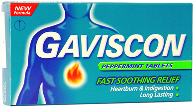 Gaviscon Original Peppermint Tablets 32x